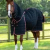 Premier Equine Lucanta 450g Stable Rug With Neck Cover Black
