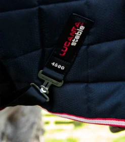 Premier Equine Lucanta 450g Stable Rug With Neck Cover Black -Lemieux Shop Lucanta Stable 450g with Detachable Neck Black 5
