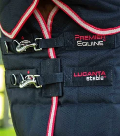 Premier Equine Lucanta 200g Stable Rug With Neck Cover Black -Lemieux Shop Lucanta Stable Black Image 3 RGB