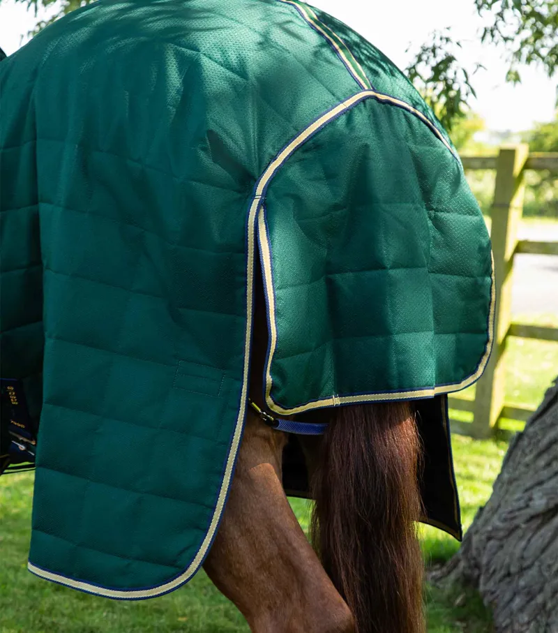 Premier Equine Lucanta 200g Stable Rug With Neck Cover Green 6 Premier Equine Lucanta 200g Stable Rug With Neck Cover Green - Image 6