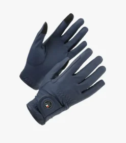 Premier Equine Lucca Junior Riding Gloves Navy