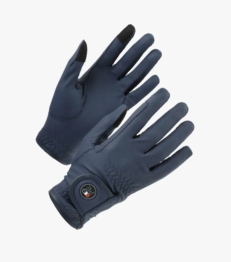 Premier Equine Lucca Junior Riding Gloves Navy 1 Premier Equine Lucca Junior Riding Gloves Navy