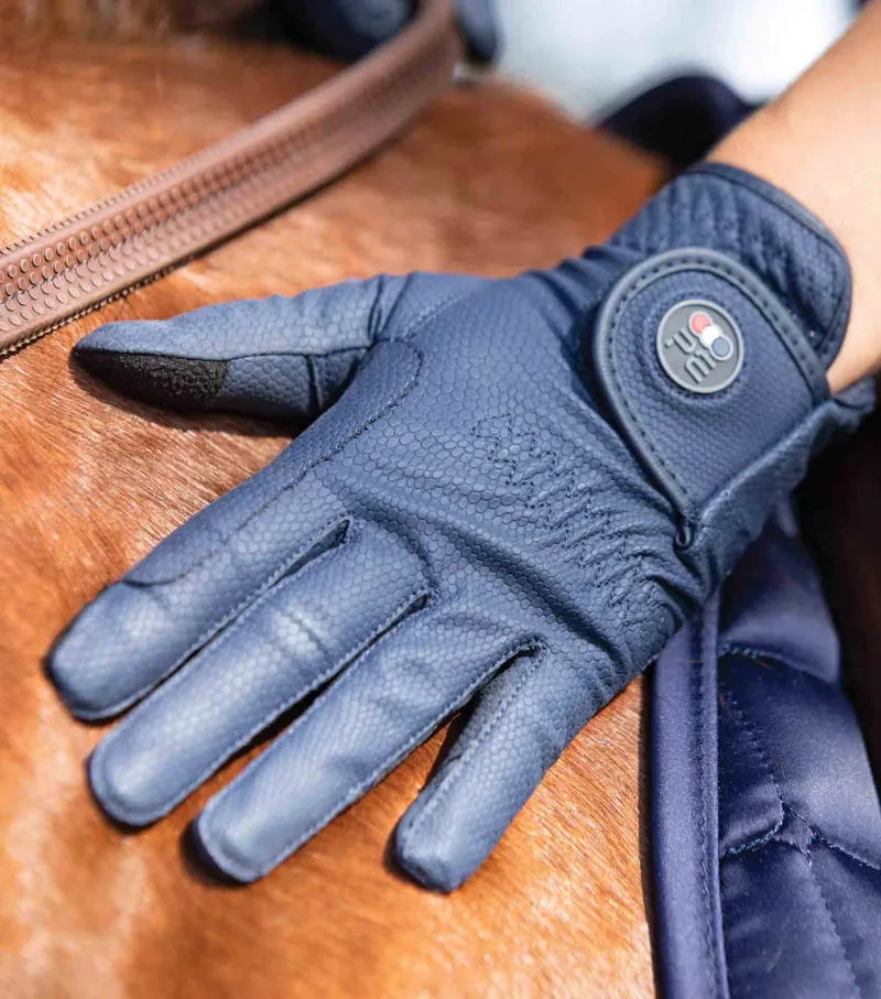 Premier Equine Lucca Junior Riding Gloves Navy 2 Premier Equine Lucca Junior Riding Gloves Navy - Image 2