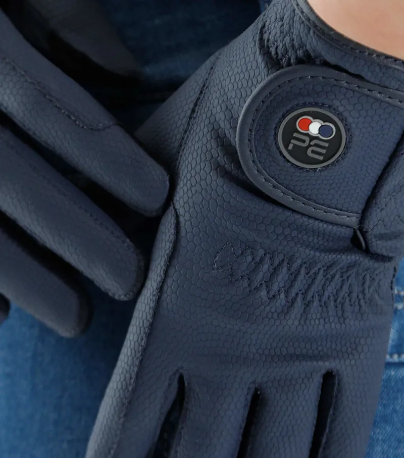 Premier Equine Lucca Junior Riding Gloves Navy 3 Premier Equine Lucca Junior Riding Gloves Navy - Image 3