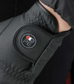 Premier Equine Lucca Junior Riding Gloves Black -Lemieux Shop Lucca Riding Gloves Black 5