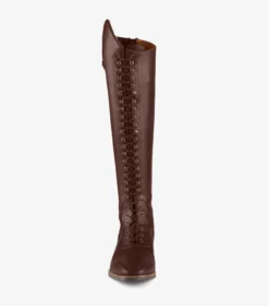 Premier Equine Maurizia Ladies Lace Front Tall Leather Riding Boots Brown -Lemieux Shop Maurizia Ladies Lace Front Tall Boot Brown2 6