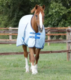 Premier Equine Mesh Air Fly Rug With Surcingles Blue
