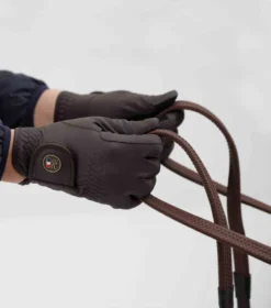 Premier Equine Metaro Ladies Riding Gloves Brown -Lemieux Shop Metaro Riding Gloves Brown 3