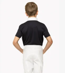 Premier Equine Mini Antonio Boy's Short Sleeve Show Shirt Navy -Lemieux Shop Mini Antonio Boys Short Sleeved Show Shirt Navy 3
