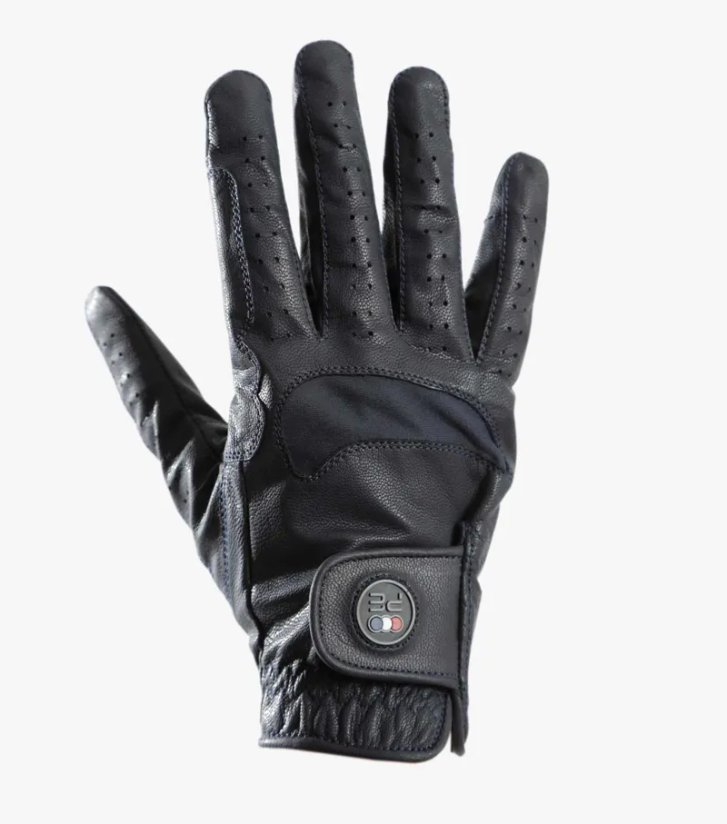 Premier Equine Mizar Ladies Leather Riding Gloves Navy 3 Premier Equine Mizar Ladies Leather Riding Gloves Navy - Image 3