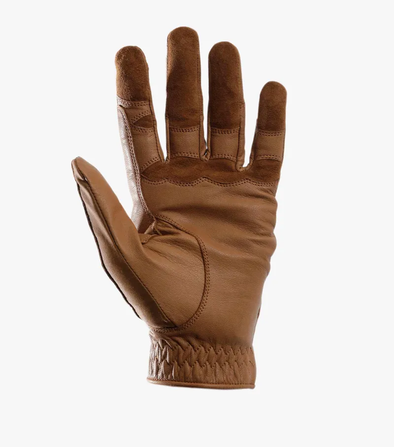 Premier Equine Mizar Ladies Leather Riding Gloves Tan 4 Premier Equine Mizar Ladies Leather Riding Gloves Tan - Image 4
