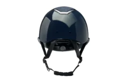 Charles Owen EQx Kylo Riding Helmet - Navy Gloss/Pewter Sparkly Wide Peak -Lemieux Shop Navy20Gloss20Widepeak1