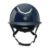 Charles Owen EQx Kylo Riding Helmet - Navy Gloss/Pewter Sparkly Wide Peak