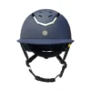 Charles Owen EQx Kylo Riding Helmet - Navy Matte/Pewter Wide Peak With MIPS