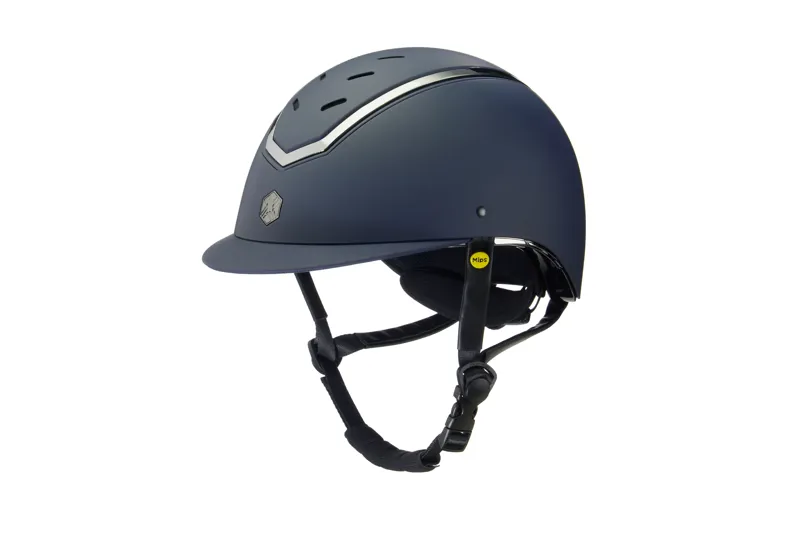 Charles Owen EQx Kylo Riding Helmet - Navy Matte/Pewter With MIPS 2 Charles Owen EQx Kylo Riding Helmet - Navy Matte/Pewter With MIPS - Image 2