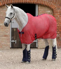 Premier Equine Net-Air Cooler Rug Red