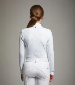 Premier Equine Odessa Girls Riding Shirt White -Lemieux Shop Odessa Kids Competition Shirt White 2