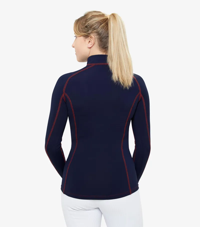 Premier Equine Ombretta Ladies Technical Riding Top Navy 2 Premier Equine Ombretta Ladies Technical Riding Top Navy - Image 2