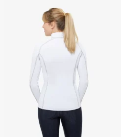 Premier Equine Ombretta Ladies Technical Riding Top White -Lemieux Shop Ombretta Ladies Technical Riding Top White 3