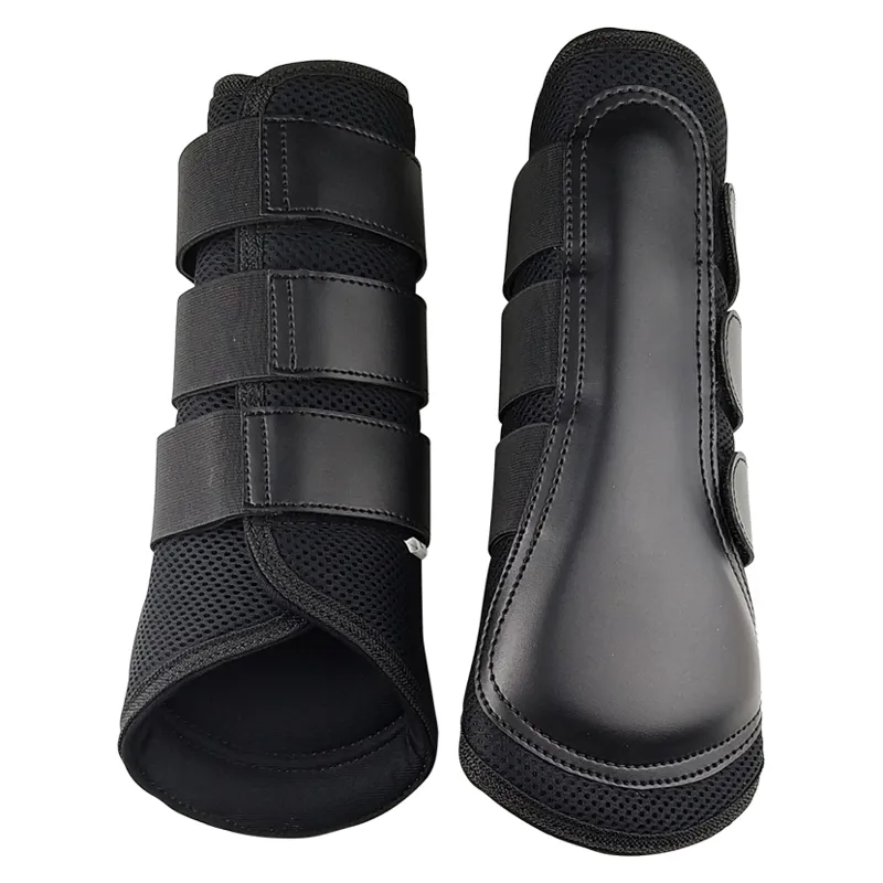 Apollo Air Breathe Brushing Boots Black 1 Apollo Air Breathe Brushing Boots Black