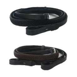 Cameo Flexi Grip Reins - Brown