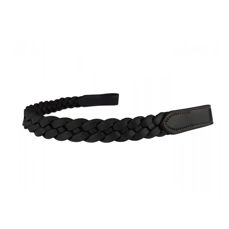 EcoRider Plaited Browband - Black 1 EcoRider Plaited Browband - Black