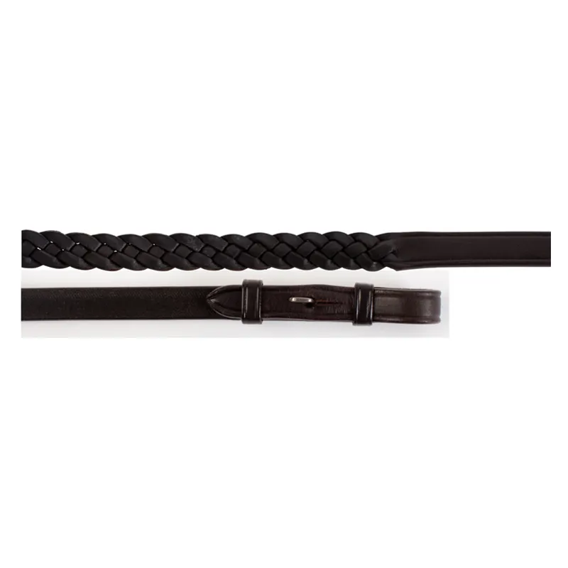 EcoRider Plaited Reins - Black 2 EcoRider Plaited Reins - Black - Image 2