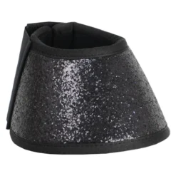 Hy Impact Glitter Overreach Boots In Black Glitter