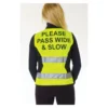 Hy Viz Please Pass Wide And Slow Waistcoat In Yellow/Black
