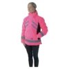 Hy Viz Waterproof Riding Jacket In Pink/Black