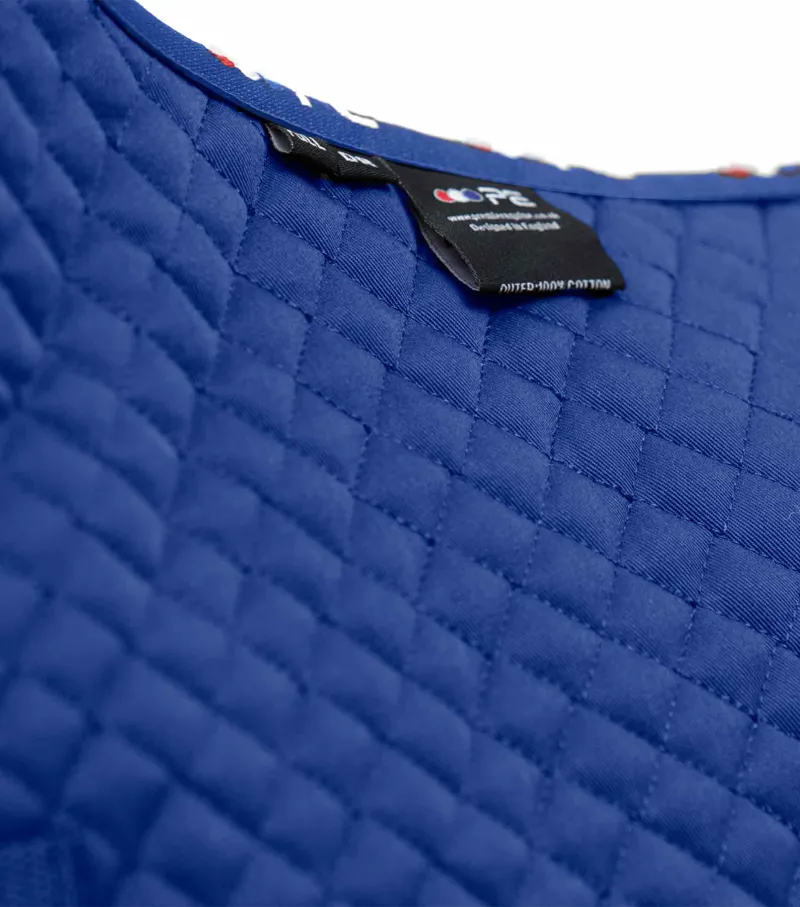 Premier Equine Plain Cotton Saddle Pad - Dressage Square Royal Blue 2 Premier Equine Plain Cotton Saddle Pad - Dressage Square Royal Blue - Image 2