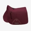 Premier Equine Plain Cotton GP Jump Saddle Pad Burgundy