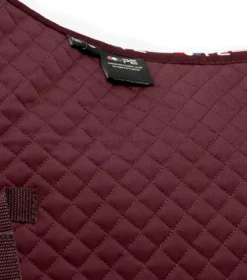 Premier Equine Plain Cotton GP Jump Saddle Pad Burgundy -Lemieux Shop Plain Cotton GPJump Square Burgundy 2