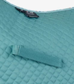 Premier Equine Plain Cotton GP Jump Saddle Pad Turquoise 7 Premier Equine Plain Cotton GP Jump Saddle Pad Turquoise -Lemieux Shop Plain Cotton GPJump Square Turquoise 2