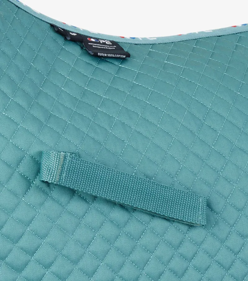 Premier Equine Plain Cotton GP Jump Saddle Pad Turquoise 2 Premier Equine Plain Cotton GP Jump Saddle Pad Turquoise - Image 2