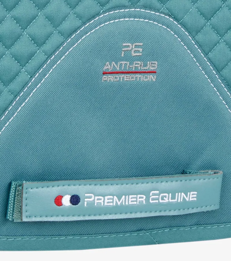 Premier Equine Plain Cotton GP Jump Saddle Pad Turquoise 5 Premier Equine Plain Cotton GP Jump Saddle Pad Turquoise - Image 5