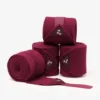 Premier Equine Horse Polo Fleece Bandages Burgundy