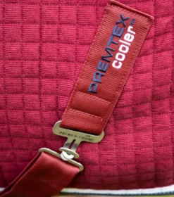 Premier Equine PremTex Horse Cooler Rug Burgundy -Lemieux Shop Premtex cooler burgundy 4 2