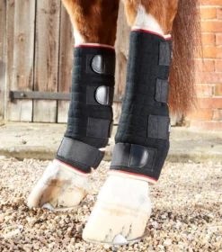 Premier Equine Quick Dry Horse Leg Wraps Black 7 Premier Equine Quick Dry Horse Leg Wraps Black -Lemieux Shop Quick Dry Leg Wraps Black 4
