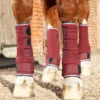 Premier Equine Quick Dry Horse Leg Wraps Burgundy