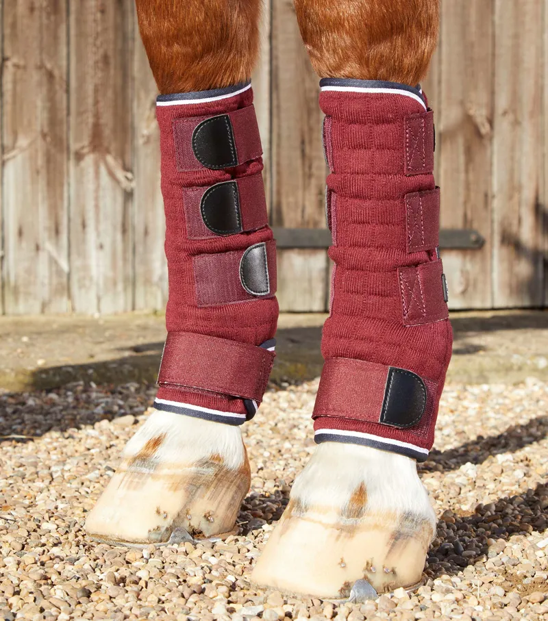 Premier Equine Quick Dry Horse Leg Wraps Burgundy 2 Premier Equine Quick Dry Horse Leg Wraps Burgundy - Image 2