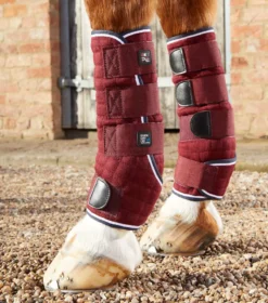 Premier Equine Quick Dry Horse Leg Wraps Burgundy 6 Premier Equine Quick Dry Horse Leg Wraps Burgundy -Lemieux Shop Quick Dry Leg Wraps Burgundy 3