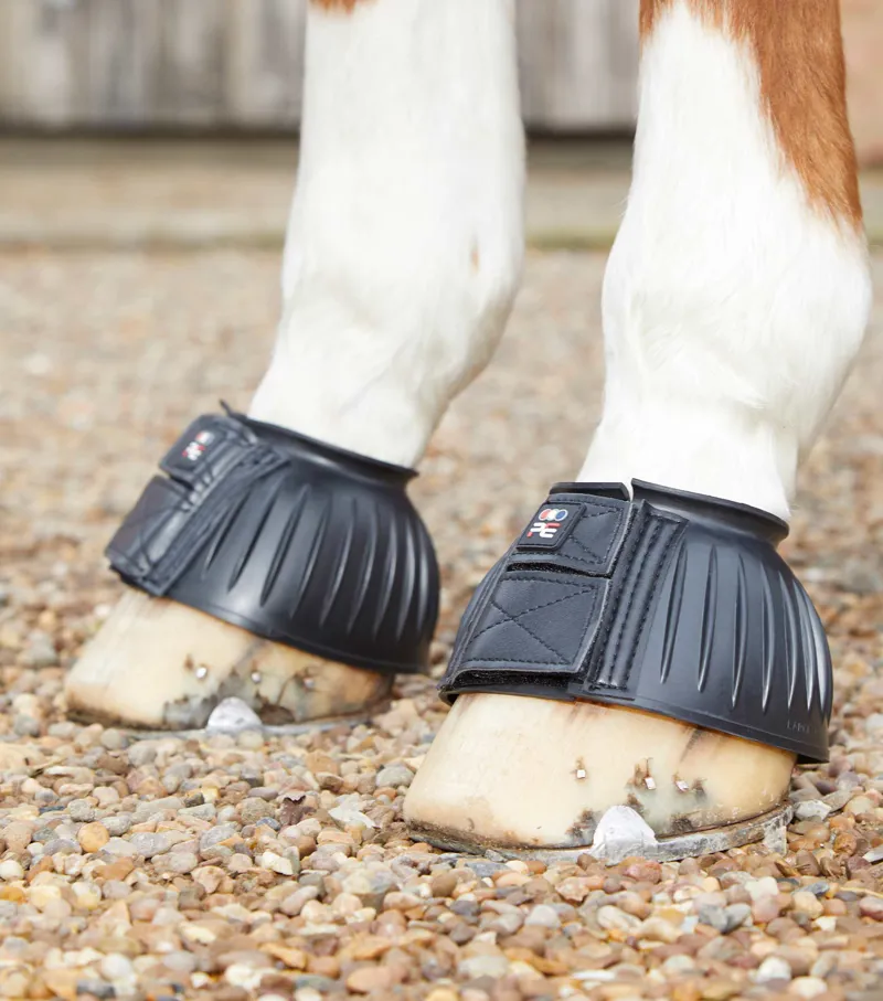 Premier Equine Rubber Bell Over Reach Boots Black 1 Premier Equine Rubber Bell Over Reach Boots Black