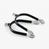 Premier Equine Rubber Covered Bobble Spurs Black/Silver