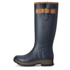Ariat Women's Burford Waterproof Rubber Boot Navy -Lemieux Shop S19 WMS ENGL Couto 10027340 INT side