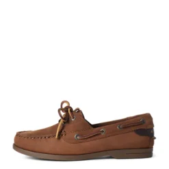 Ariat Antigua Women's Boat Shoe Walnut 7 Ariat Antigua Women's Boat Shoe Walnut -Lemieux Shop S21 WMS ENGL 10035868 INTL side