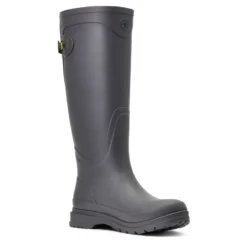 Ariat Women's Kelmarsh Rubber Boot Grey -Lemieux Shop S22 WMS ENGL 10040415 medial