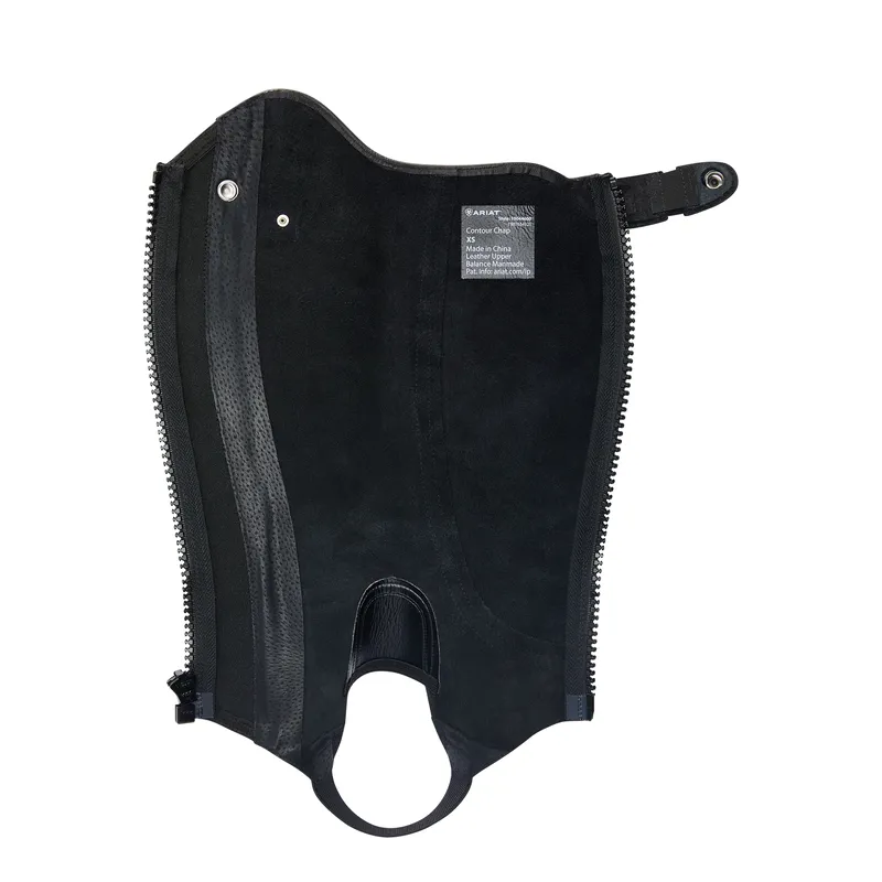 Ariat Unisex Heritage Contour Half Chap Black 3 Ariat Unisex Heritage Contour Half Chap Black - Image 3