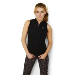 Ariat Women's Hailey 1/4 Zip Baselayer Black -Lemieux Shop S23 WMS ENGL 10043374 front