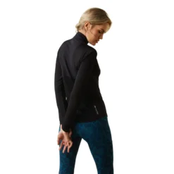 Ariat Women's Breathe 1/4 Zip Baselayer Black -Lemieux Shop S23 WMS ENGL 10043387 back